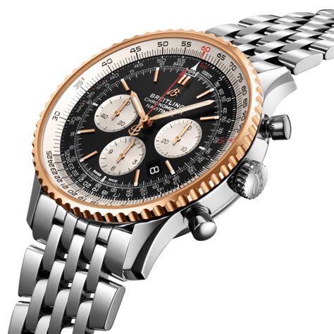 Navitimer B01 Chronograph 46 Stainless steel & 18k red gold